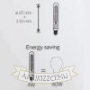 LED filament dekor izzó - T20- 4 watt - E14