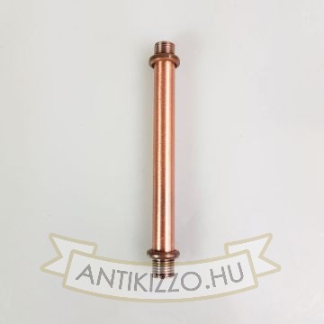 Menetes vegű cső 10cm antik vörösréz szín