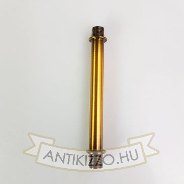 Menetes vegű cső 10cm antik sárgaréz szín