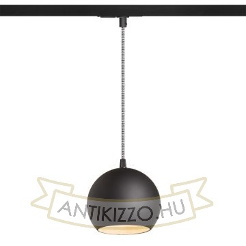 COPA egyfázisú áramkörös sínre fekete üveg 230V LED E27 11W