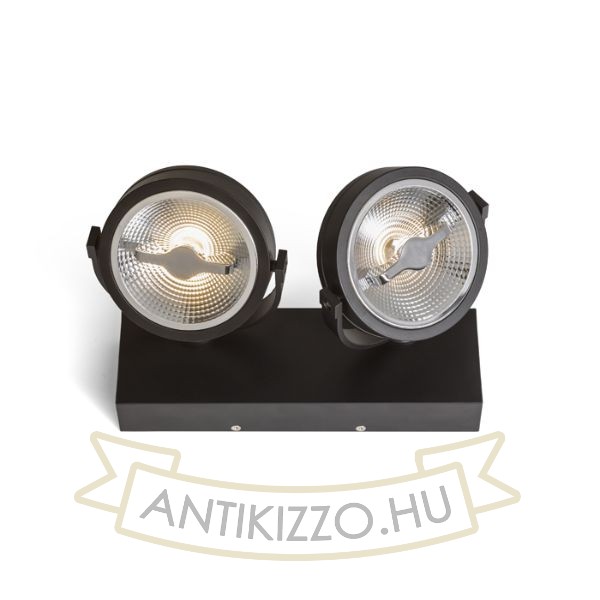 KELLY LED II DIMM fali lámpa fekete 230V LED 2x12W 24° 3000K