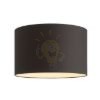 Kép RON 55/30 lámpabúra  Polycotton fekete/fehér PVC  max. 23W