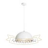 CARISSIMA 40 függő lámpa matt fehér/ezüstszürke  230V LED E27 15W
