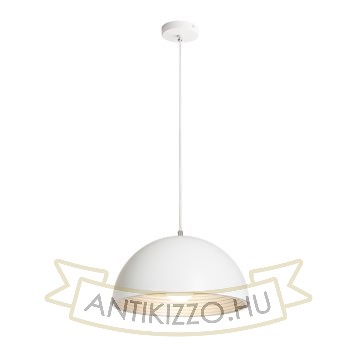 Kép CARISSIMA 40 függő lámpa matt fehér/ezüstszürke  230V LED E27 15W