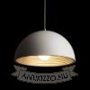 CARISSIMA 40 függő lámpa matt fehér/ezüstszürke  230V LED E27 15W