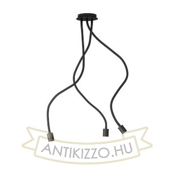 Kép LOYD E27 III függő lámpa fekete  230V LED E27 3x15W