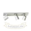 KENNY III felületre szerelhető  szálcsiszolt alumínium/fekete 230V LED GU10 3x8W