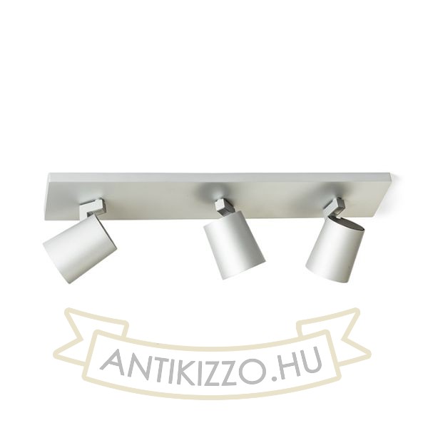 KENNY III felületre szerelhető  szálcsiszolt alumínium/fekete 230V LED GU10 3x8W