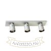 KENNY III felületre szerelhető  szálcsiszolt alumínium/fekete 230V LED GU10 3x8W