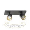 KENNY II felületre szerelhető fekete/aranysárga  230V LED GU10 2x8W