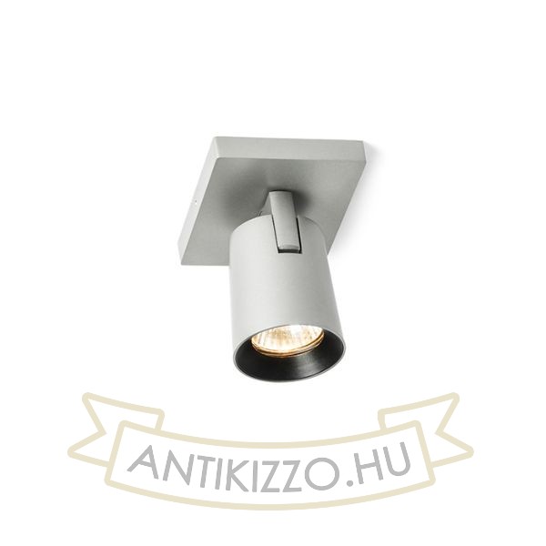 KENNY I felületre szerelhető  szálcsiszolt alumínium/fekete 230V LED GU10 8W