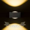 Kép KORSO II fali lámpa fekete elox 230V LED 2x3W 120° IP54 3000K