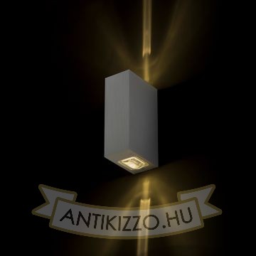 Kép NICK II fali lámpa szálcsiszolt alumínium 230V LED 2x3W 10° IP54 3000K