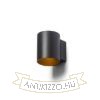 Kép TUBA W fali lámpa matt fekete/aranysárga  230V LED G9 5W