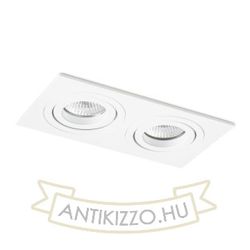 Kép PASADENA GU10 SQ II süllyesztett lámpa fehér  230V LED GU10 2x7W