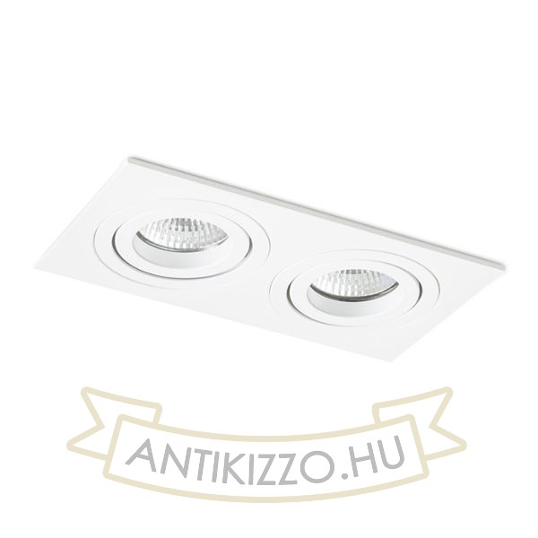 PASADENA GU10 SQ II süllyesztett lámpa fehér  230V LED GU10 2x7W