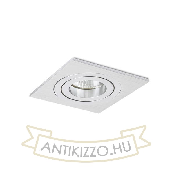 PASADENA GU10 SQ I süllyesztett lámpa  szálcsiszolt alumínium 230V LED GU10 7W