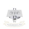 PASADENA GU10 SQ I süllyesztett lámpa  szálcsiszolt alumínium 230V LED GU10 7W