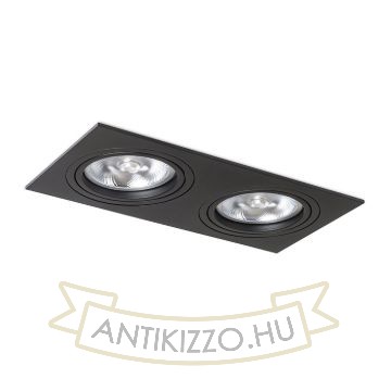 Kép PASADENA G53 SQ II  fekete  230V LED G53 2x15W