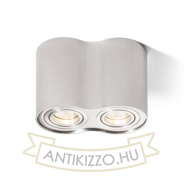 Kép MILANO II mennyezeti lámpa szálcsiszolt alumínium 230V GU10 2x35W