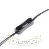 GARBO asztali lámpa fekete króm 230V LED E27 15W