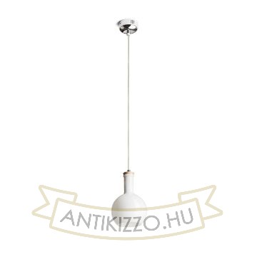 Kép PULIRE RD függő lámpa  opál üveg/fa/króm 230V LED E14 6W