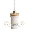 PULIRE RD függő lámpa  opál üveg/fa/króm 230V LED E14 6W