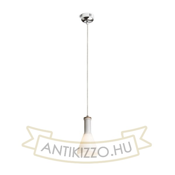 PULIRE CON függő lámpa  opál üveg/fa/króm 230V LED E14 6W