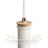 PULIRE CON függő lámpa  opál üveg/fa/króm 230V LED E14 6W