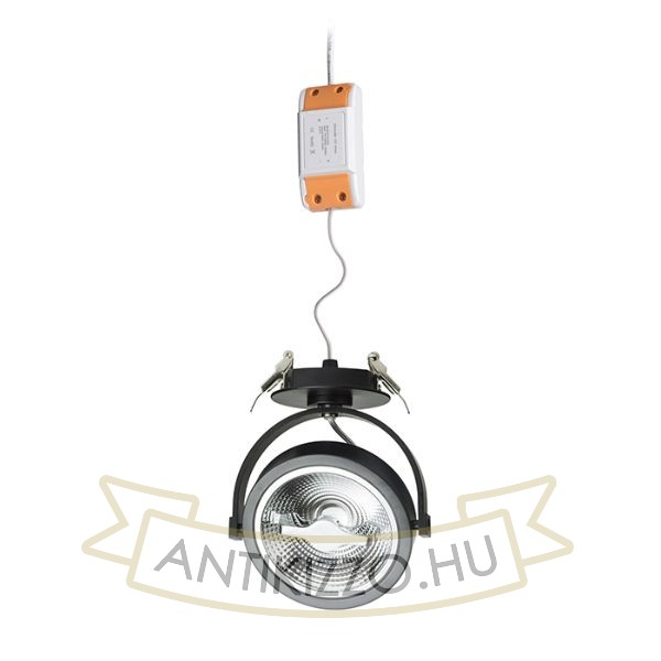 KELLY LED DIMM félsüllyesztett fekete  230V LED 12W 24°  3000K