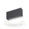 Kép TORINO fali lámpa fekete 230V LED 2x5W IP54 3000K
