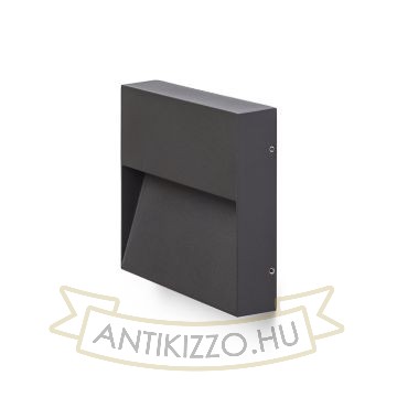 Kép AQILA SQ fali lámpa antracitszürke 230V LED 6W IP54 3000K