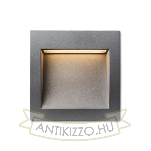 Kép GORDIQ M süllyesztett lámpa antracitszürke 230V LED 3W IP65 3000K