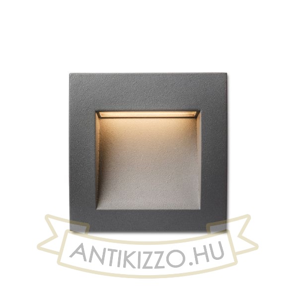 Kép GORDIQ S süllyesztett lámpa antracitszürke 230V LED 1.5W IP65 3000K