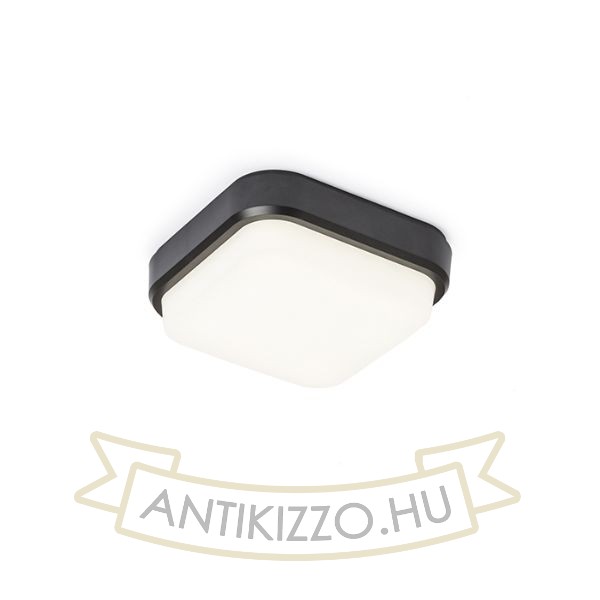Kép TARIS SQ 17 felületre szerelhető fekete műanyag 230V LED 8W IP54 3000K