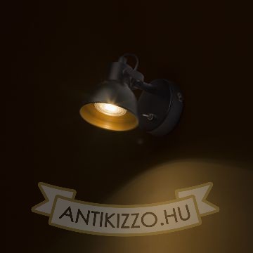 Kép ROSITA I fali lámpa fekete/aranysárga 230V LED GU10 9W