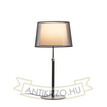 Kép ESPLANADE asztali lámpa átlátszó fekete/fehér króm 230V LED E27 15W