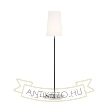 Kép LULU állólámpa fehér/fekete króm 230V LED E27 8W