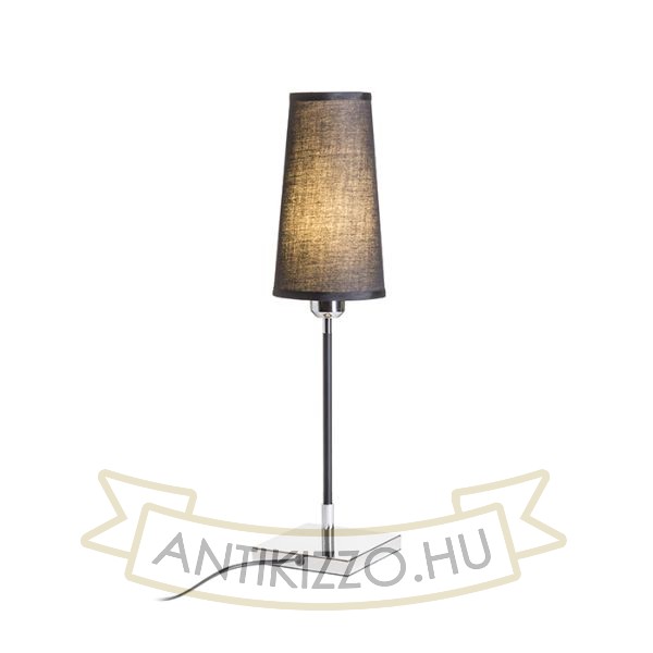 Kép LULU asztali lámpa fekete króm 230V LED E27 8W