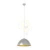 Kép MERYLYN 48 függő lámpa  csiszolt alumínium/arany lakk 230V LED E27 15W