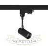 LOLLIPOP háromfázisú áramkörös sínre fekete  230V LED 8W 40°  3000K