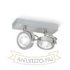 KELLY II fali lámpa  szálcsiszolt alumínium 230V LED G53 2x15W