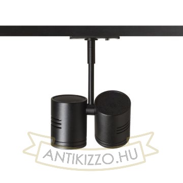 BEEBA II egyfázisú áramkörös sínre fekete  230V LED GU10 2x8W