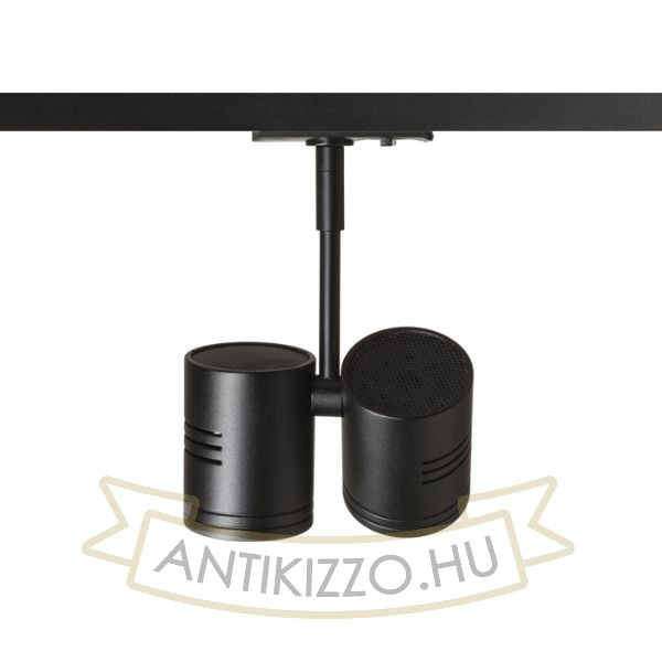 BEEBA II egyfázisú áramkörös sínre fekete  230V LED GU10 2x8W