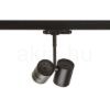 Kép BEEBA II háromfázisú áramkörös sínre fekete  230V LED GU10 2x8W