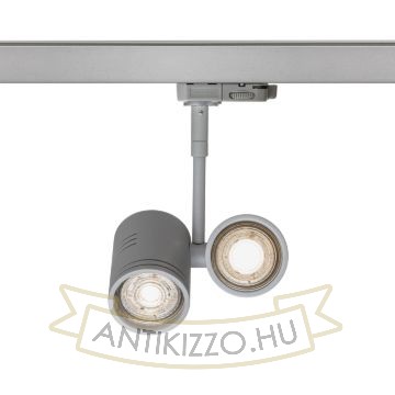 BEEBA II háromfázisú áramkörös sínre ezüstszürke  230V LED GU10 2x8W