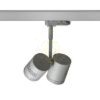 Kép BEEBA II háromfázisú áramkörös sínre ezüstszürke  230V LED GU10 2x8W