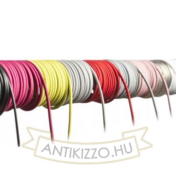 Kép FIT 3x0,75 1fm textil kábel piros  