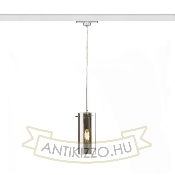 SANSSOUCI háromfázisú áramkörös sínre  krómozott üveg 230V LED E27 15W