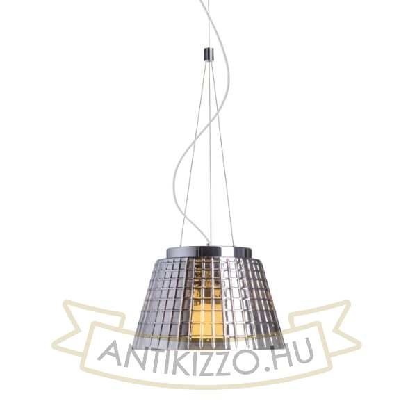 CORONA függő lámpa  krómozott üveg 230V LED E27 15W